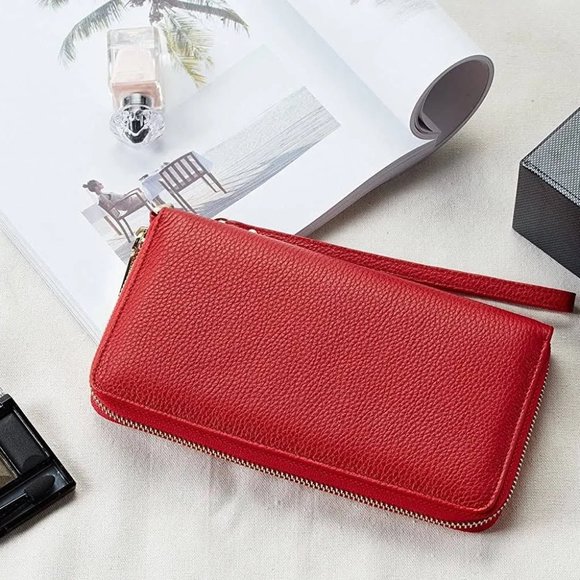 Chelmon Womens Leather Wallet with Clutch - Picture 2 of 7